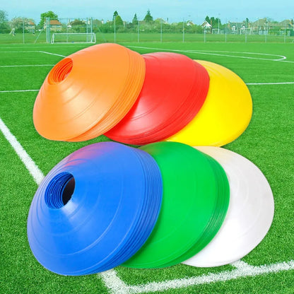 10pcs Outdoor Sport Football Soccer Rugby Speed Training Disc Cone Cross Track Space Marker Inline Skating Cross Speed Training